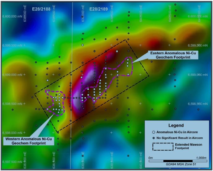 Legend Mining Detailed Gravity and Aircore Extends Mawson Footprint