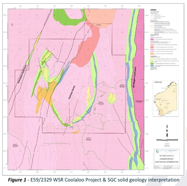 Westar Resources Coolaloo Project SGC geology interpretation