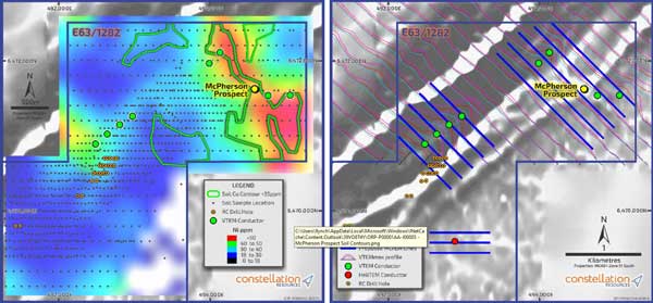 Geophysical Data review defined anomaly at McPherson Prospect for Constellation Resources